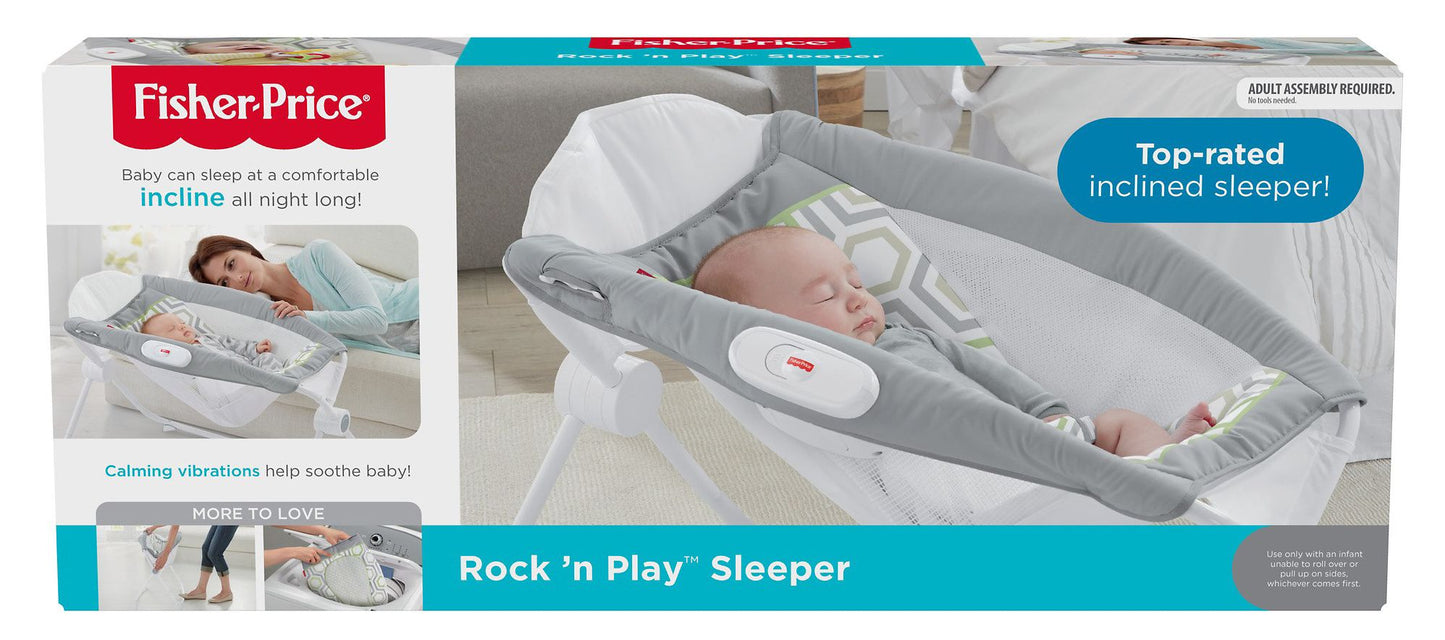 Fisher-Price Newborn Rock 'n Play Sleeper, Geo Meadow
