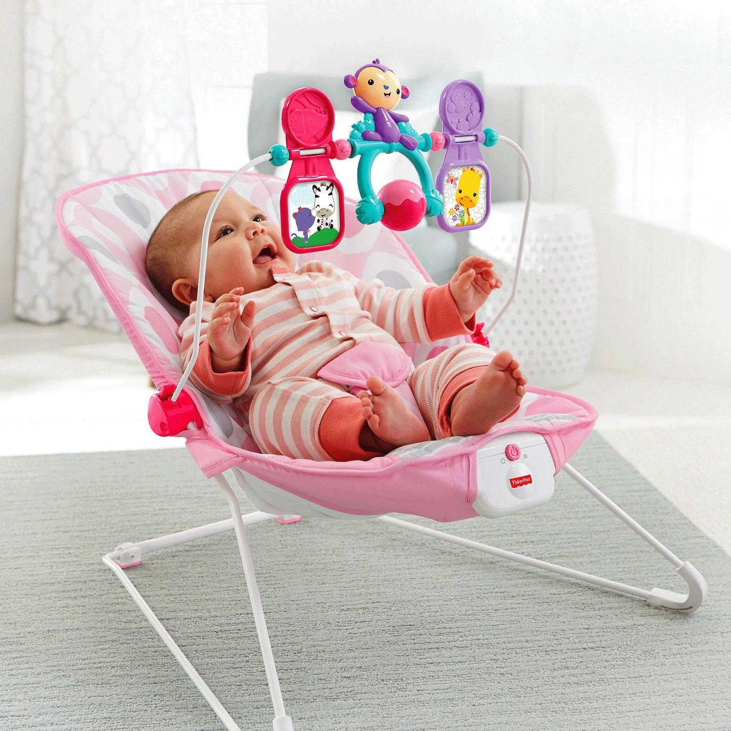 Fisher-Price Baby's Bouncer - Pink Ellipse