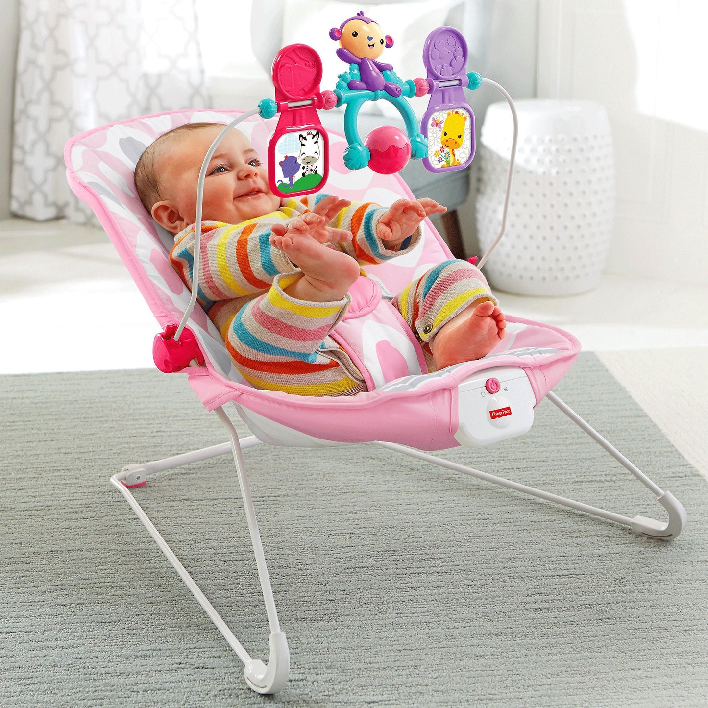 Fisher-Price Baby's Bouncer - Pink Ellipse