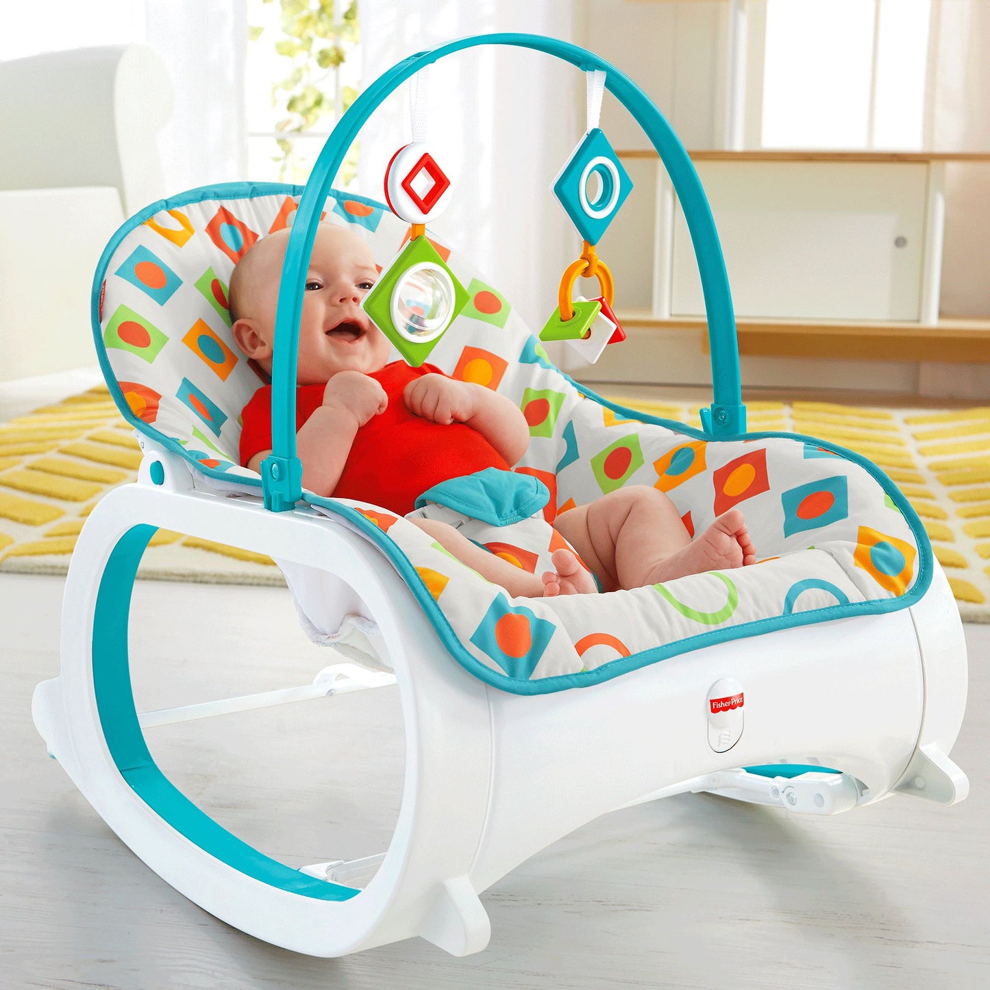 Fisher-Price Infant-to-Toddler Rocker, Geo Diamonds