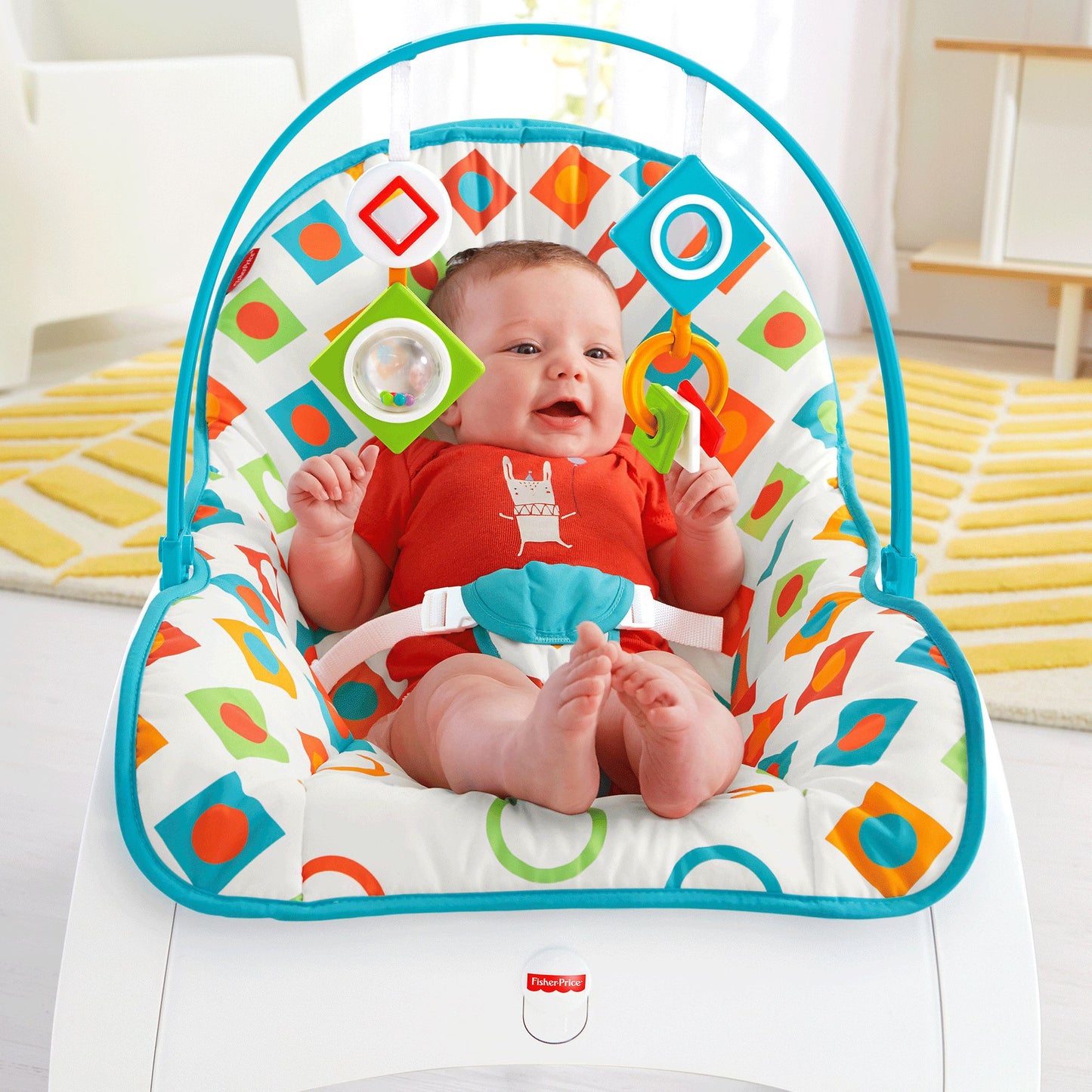 Fisher-Price Infant-to-Toddler Rocker, Geo Diamonds