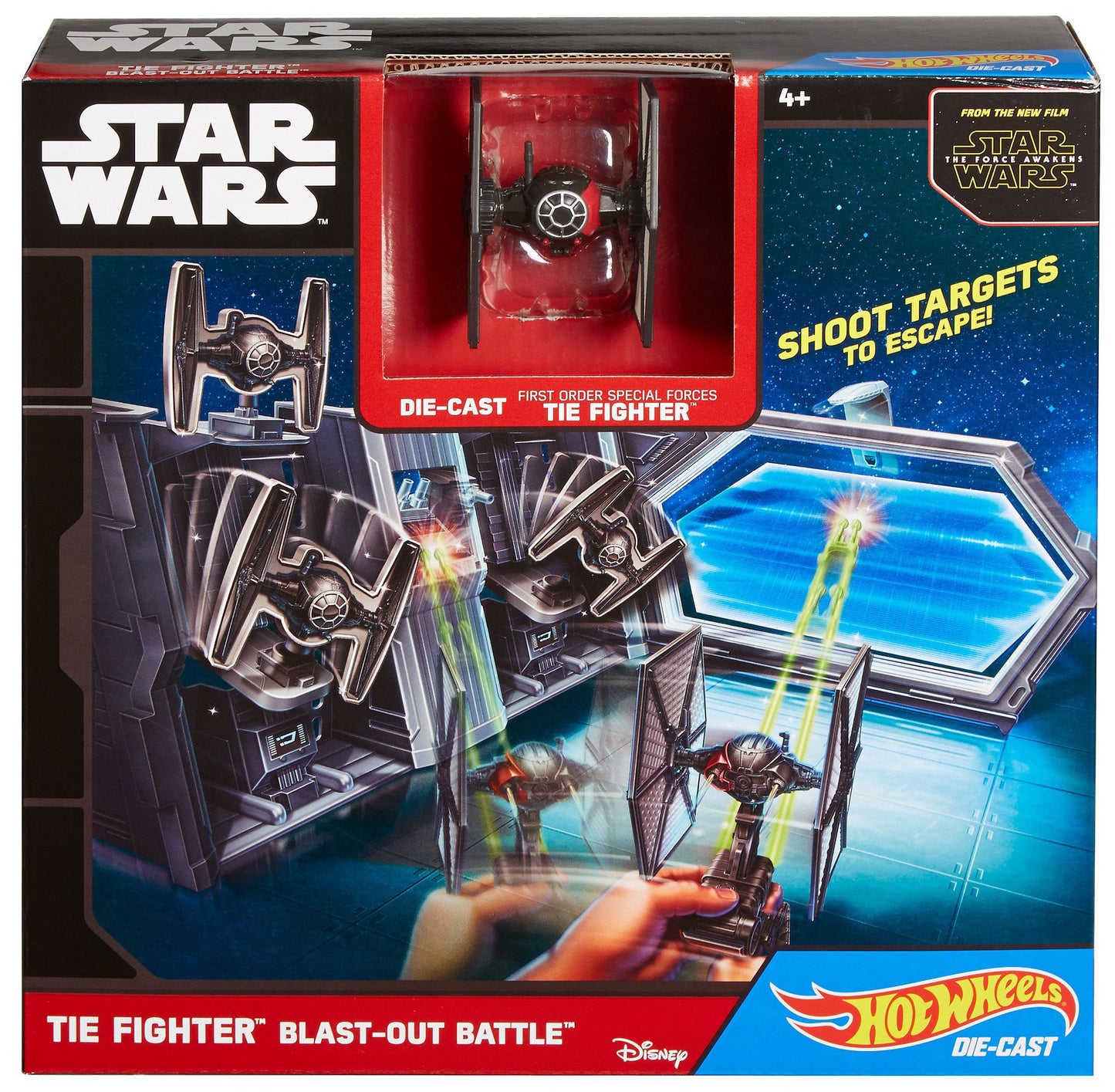 Hot Wheels Star Wars TIE Fighter Blast-Out Battle Play Set