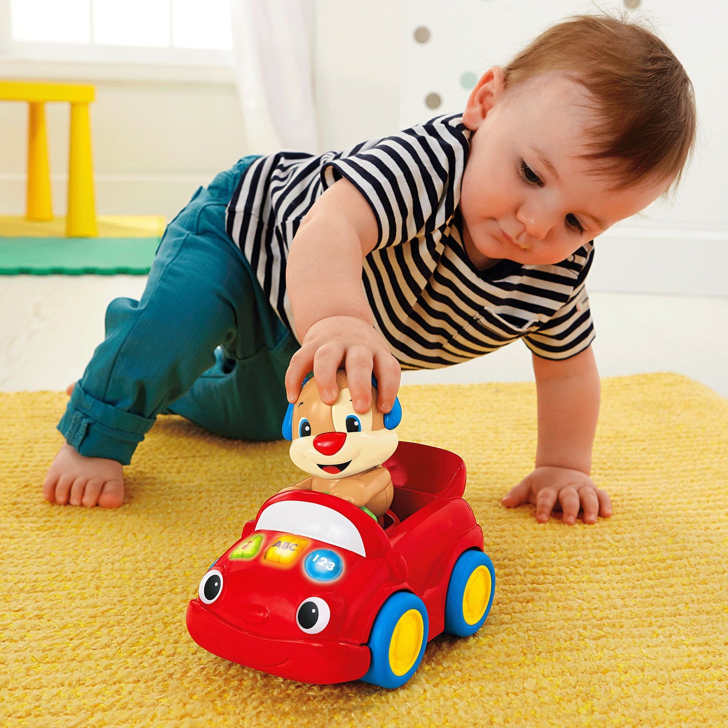 Fisher-Price Laugh & Learn Puppy's Smart Stages Push Car