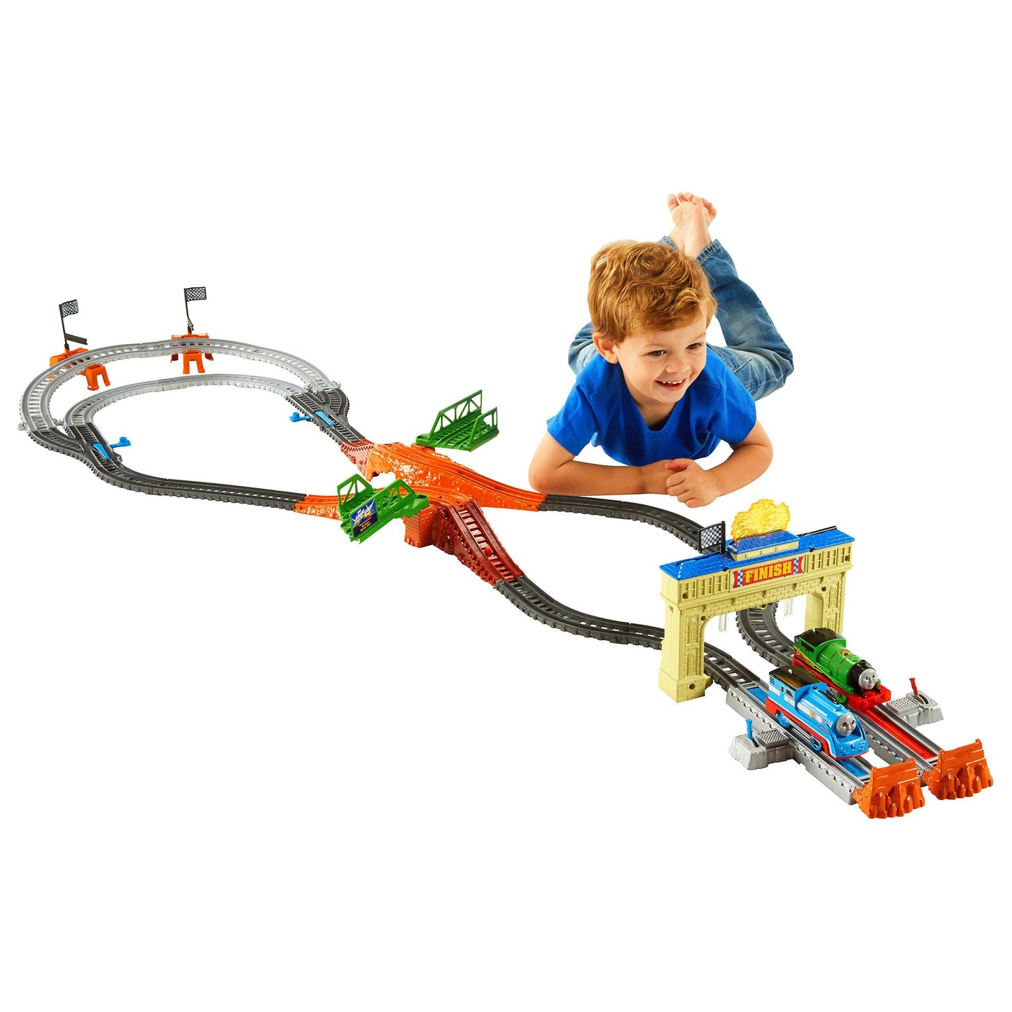 Fisher-Price¿ Thomas & Friends? Trackmaster? Thomas & Percy's Railway Race Set