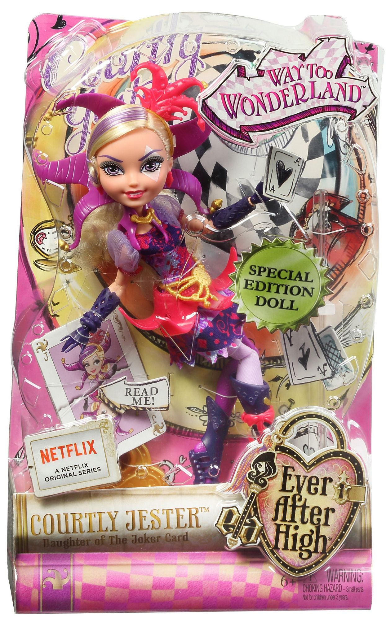 Ever After High Way Too Wonderland Courtly Jester Doll