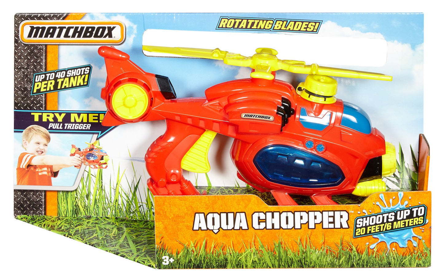 Matchbox Aqua Cannon Helicopter