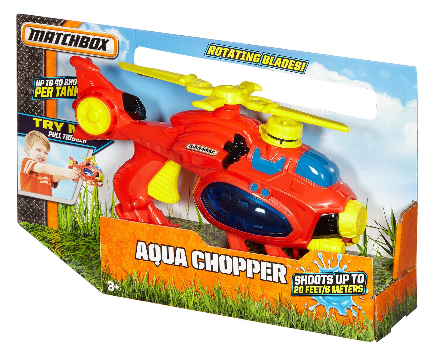 Matchbox Aqua Cannon Helicopter