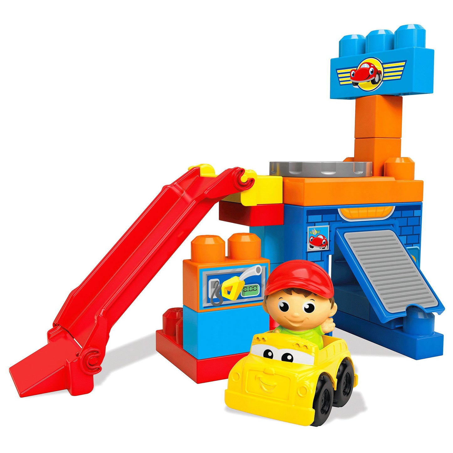 Mega Bloks Spin 'n Play Spinning Garage Playset