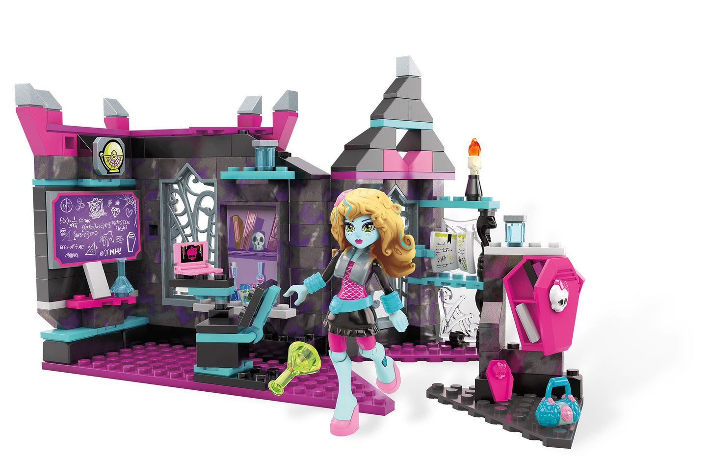 Mega Bloks Monster High Mad Biteology Class Building Set