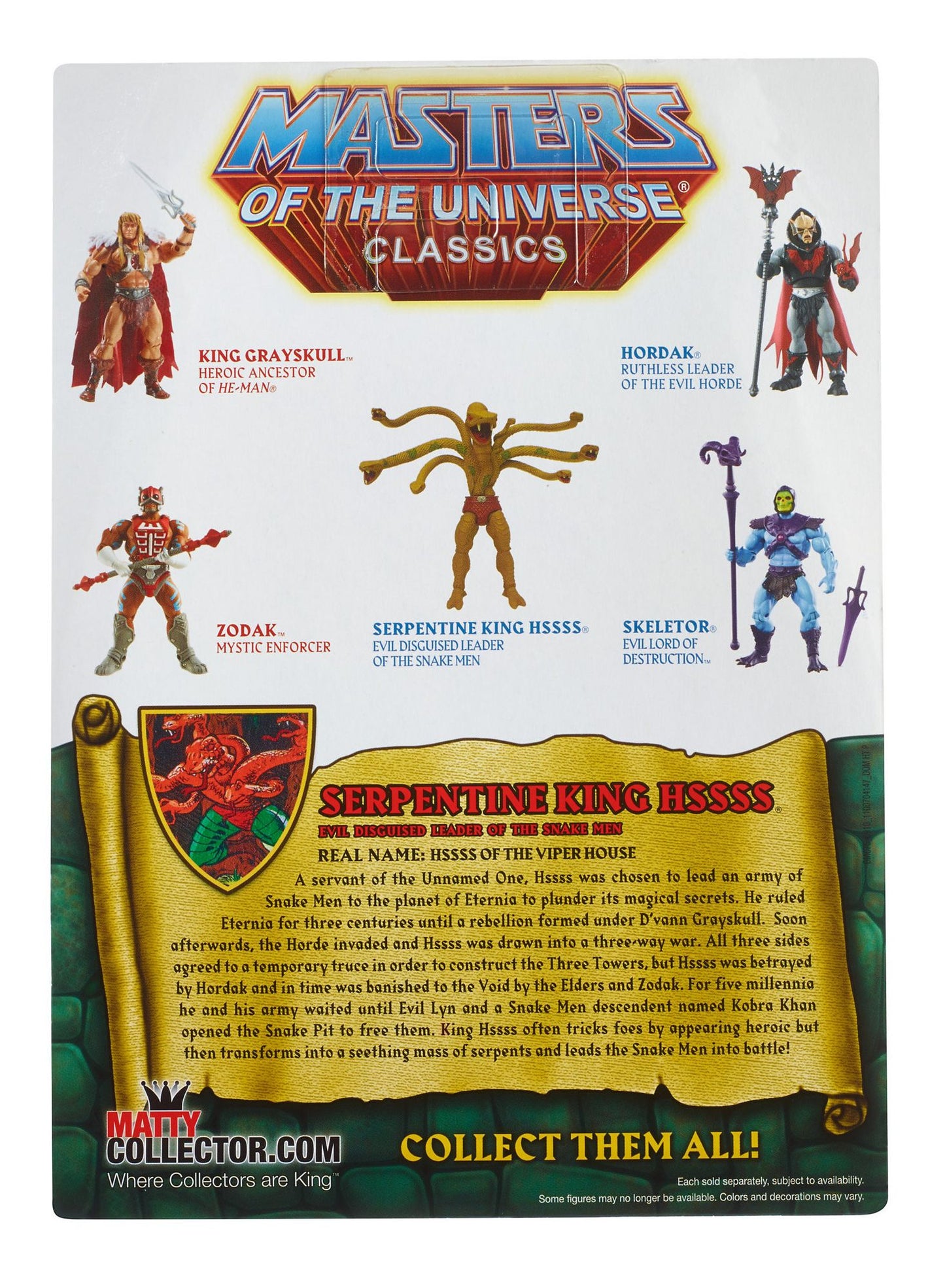 MASTERS OF THE UNIVERSE¿SERPENTINE KING HSSSS¿FIGURE