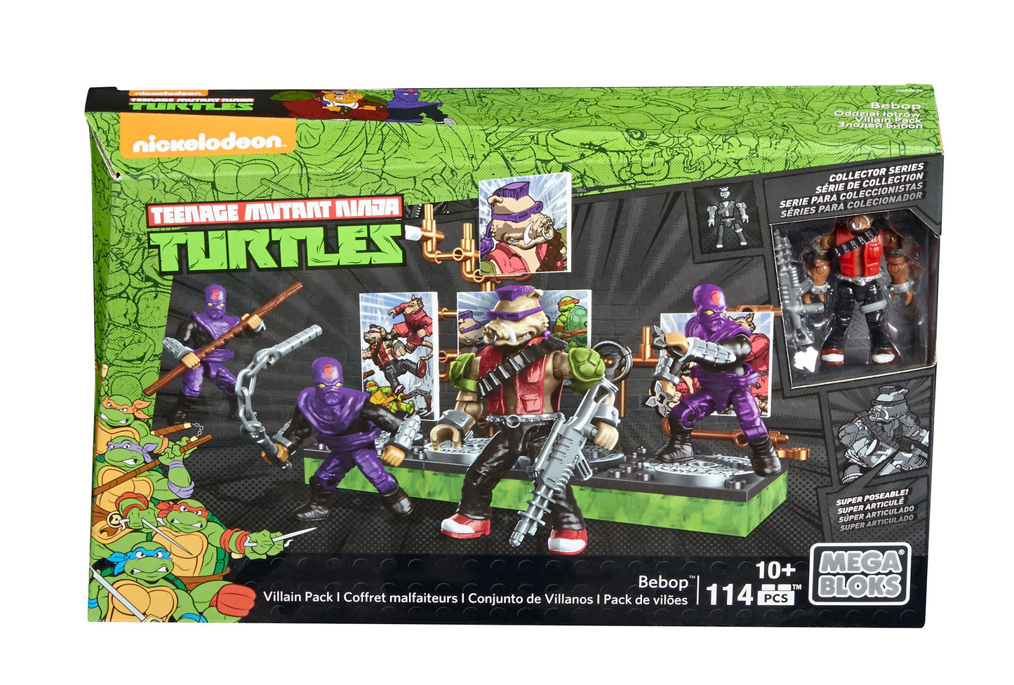 Mega Bloks Teenage Mutant Ninja Turtles Collectors Bebop Villain Pack