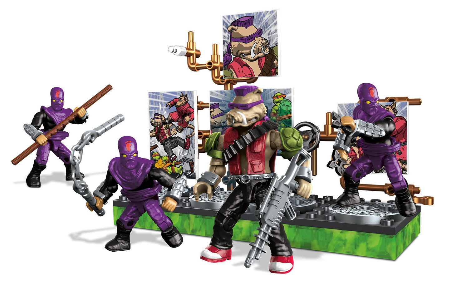 Mega Bloks Teenage Mutant Ninja Turtles Collectors Bebop Villain Pack