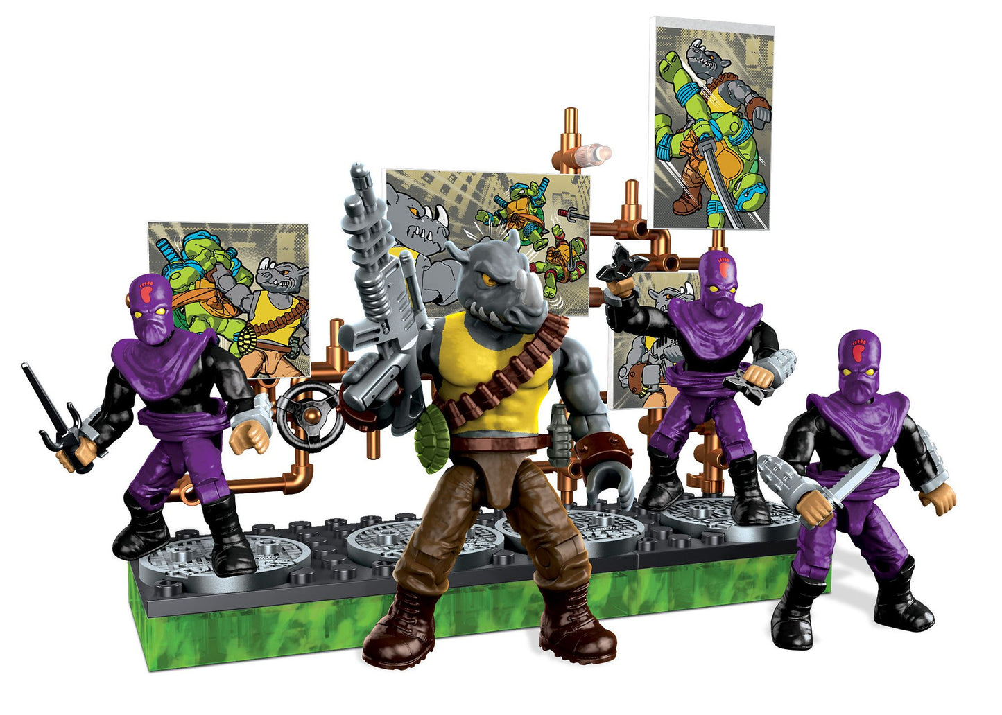 Mega Bloks Teenage Mutant Ninja Turtles Collectors Rocksteady Villain Pack