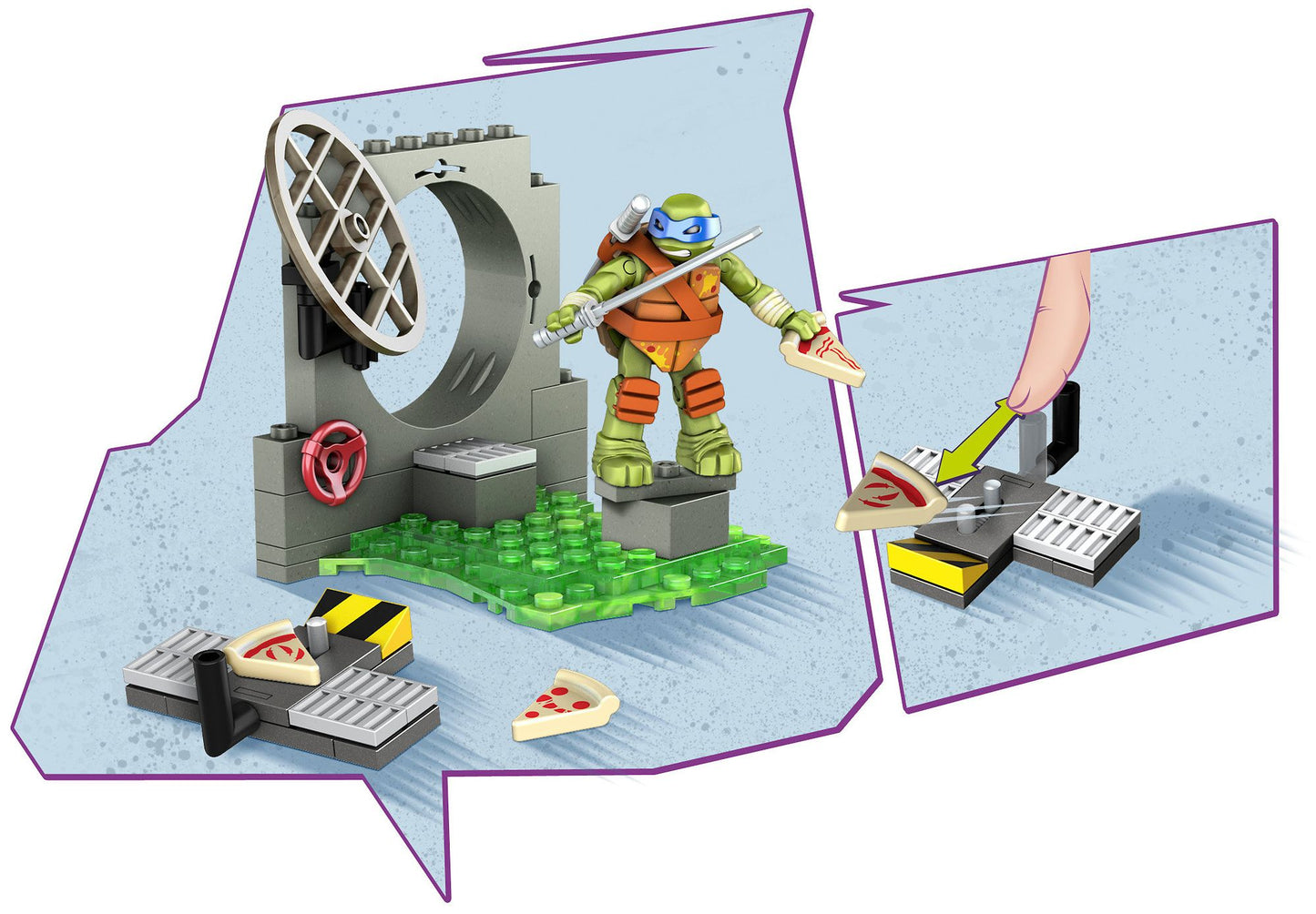 Mega Bloks Teenage Mutant Ninja Turtles Leo Pizza Fury Playset