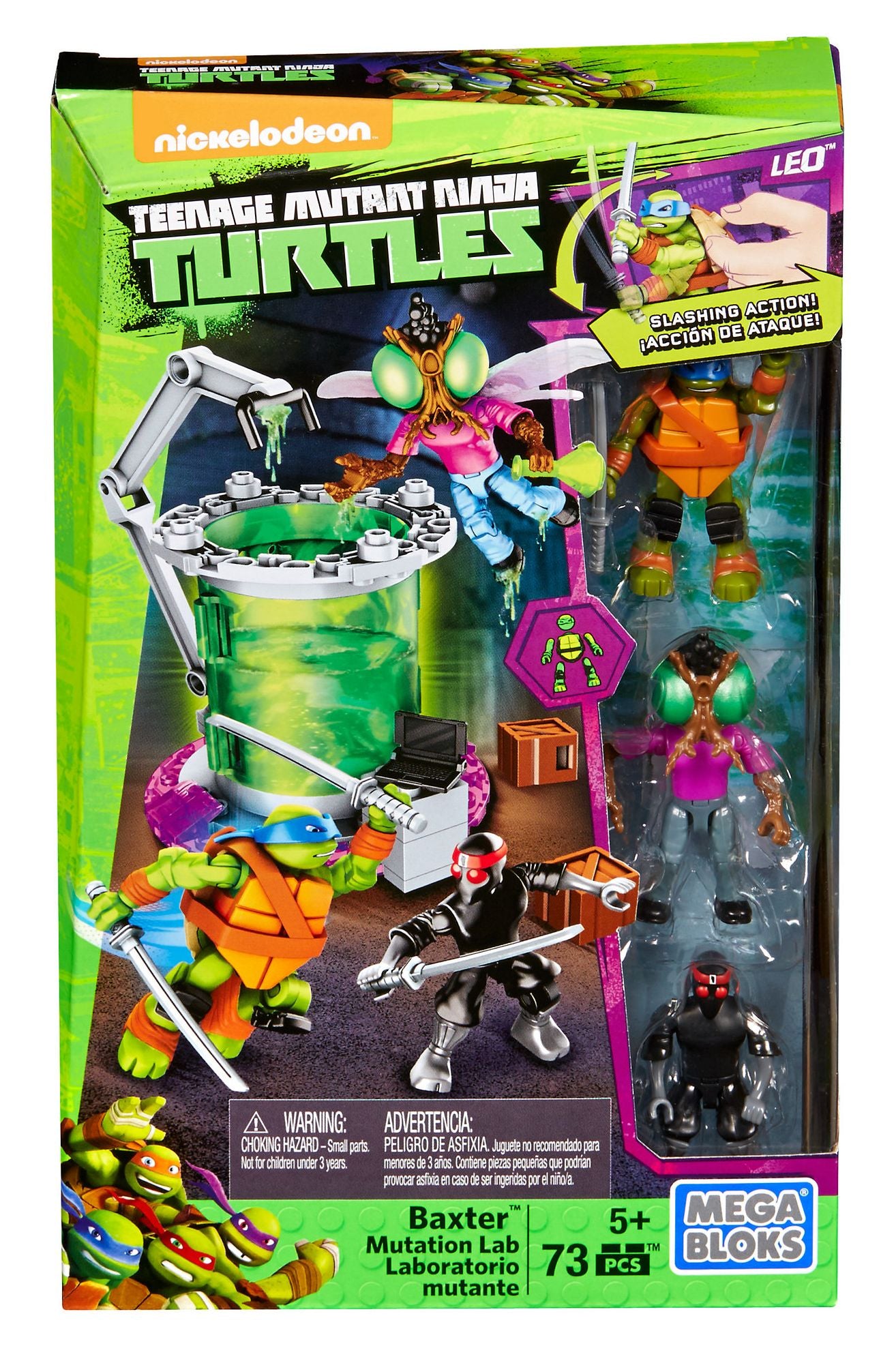Mega Bloks Teenage Mutant Ninja Turtles Baxter Mutation Lab Playset