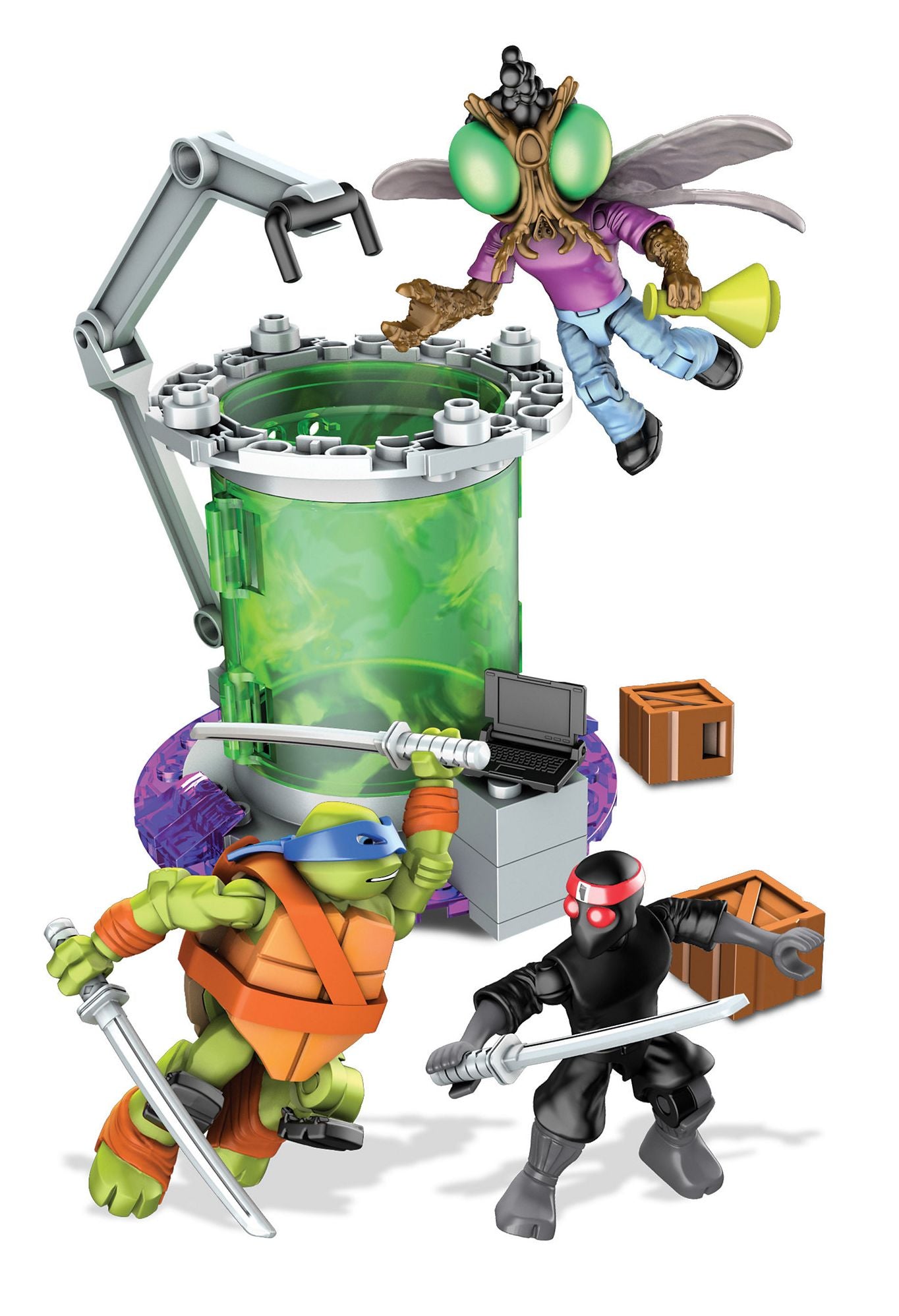 Mega Bloks Teenage Mutant Ninja Turtles Baxter Mutation Lab Playset