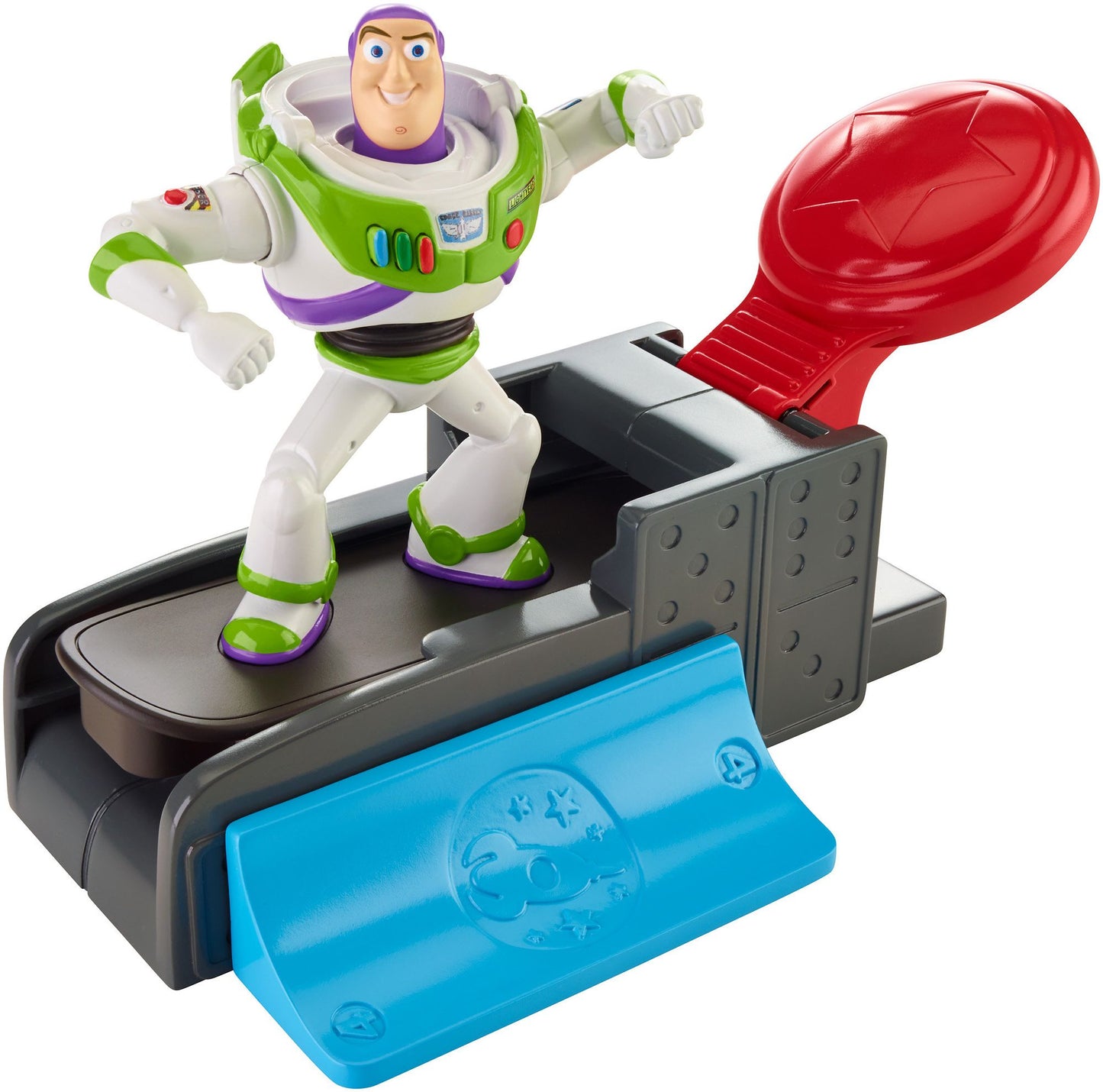Toy Story 4" Slam 'N Launch Buzz Lightyear with Skateboard Figure