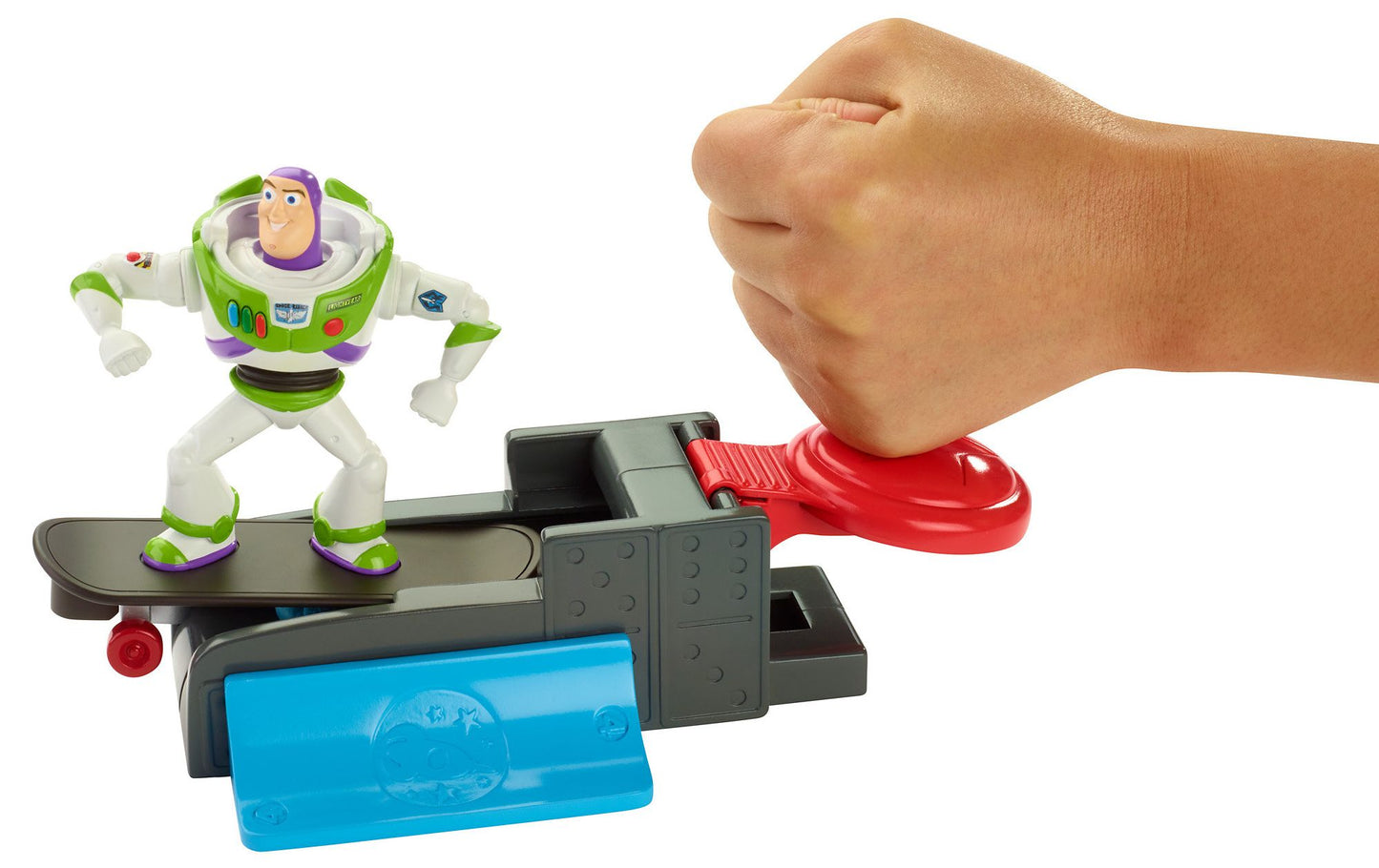 Toy Story 4" Slam 'N Launch Buzz Lightyear with Skateboard Figure