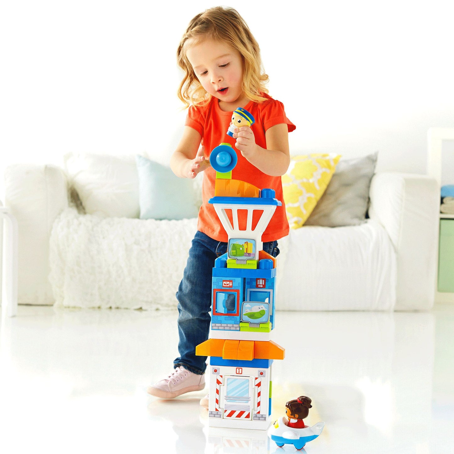 Mega Bloks First Builders Skybright Airport Building Set