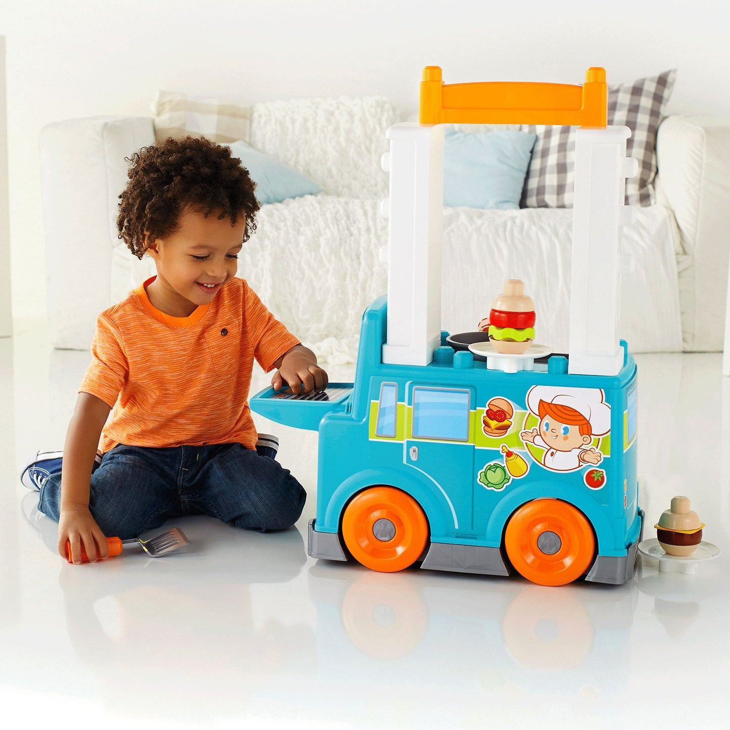 Mega Bloks First Builders Food Truck Kitchen Building Set