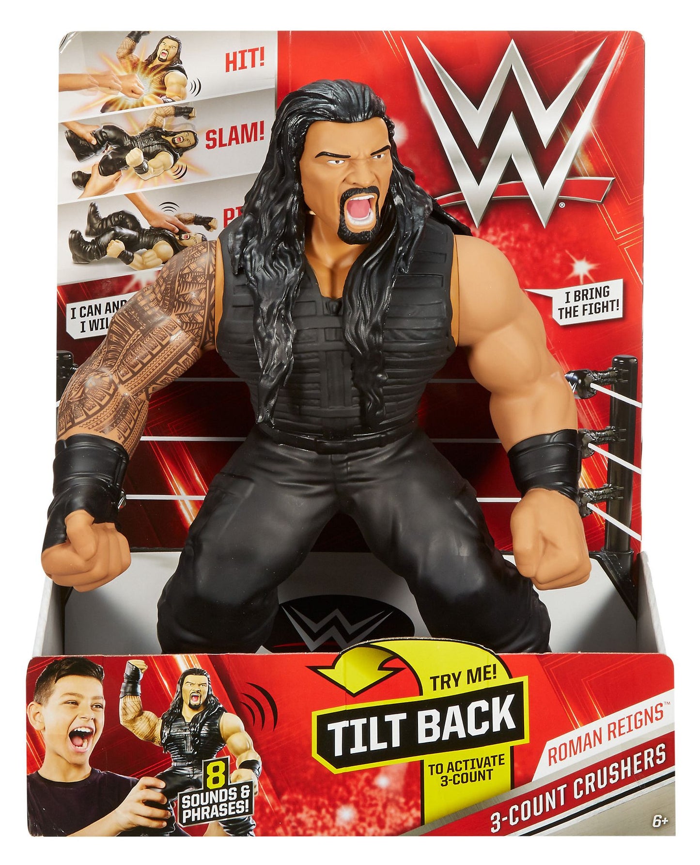 WWE¿ 3-Count Crushers? Roman Reigns Action Figure