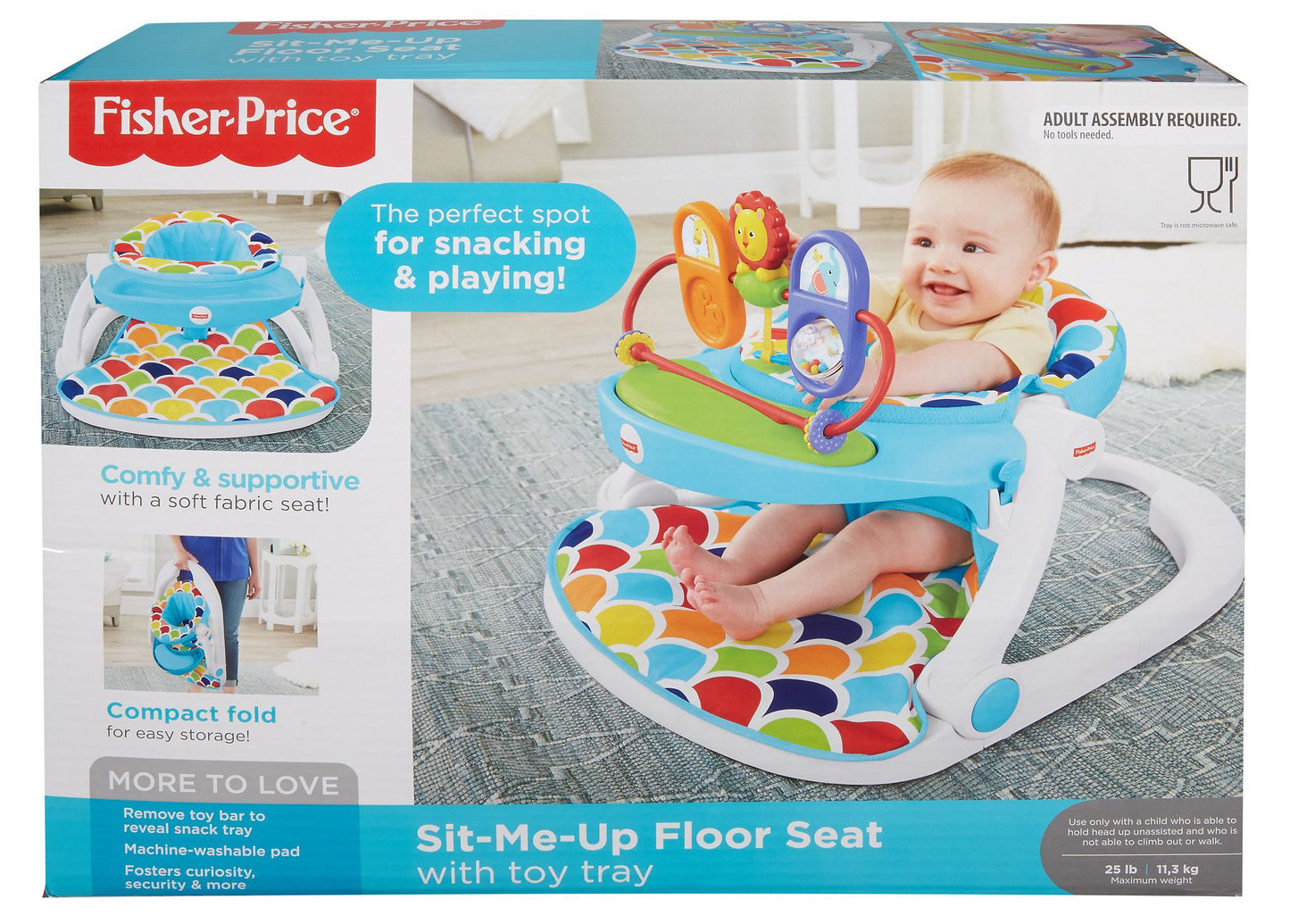 Fisher-Price Sit-Me-Up Floor Seat with Toy Tray