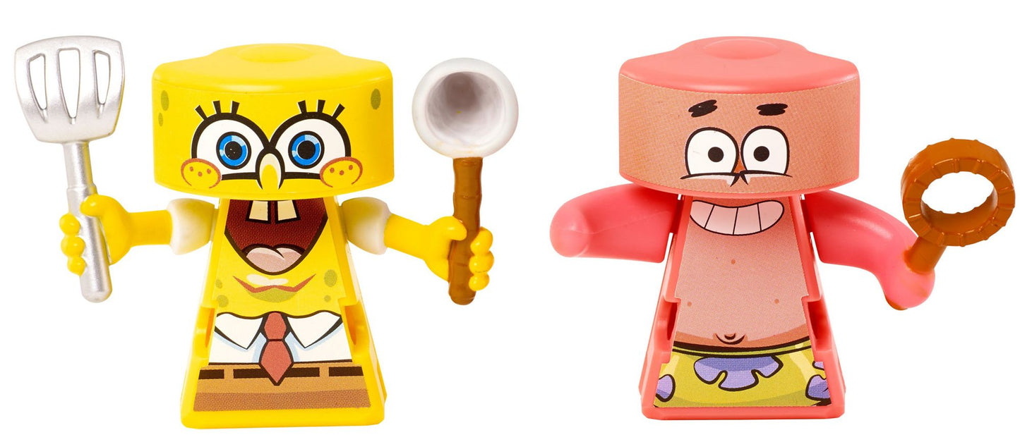 VS Rip-Spin Warriors SpongeBob vs. Patrick Warior Action Figure Playset, 2 Pack
