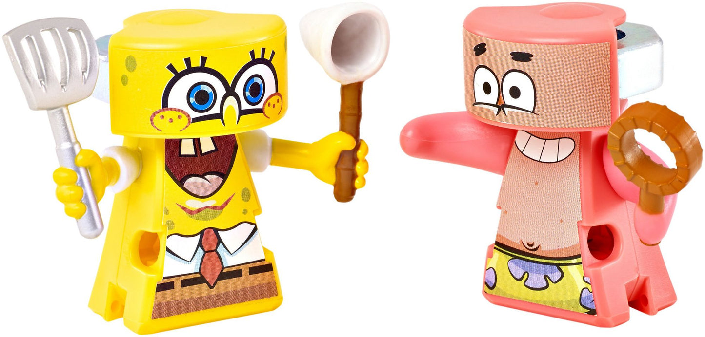 VS Rip-Spin Warriors SpongeBob vs. Patrick Warior Action Figure Playset, 2 Pack