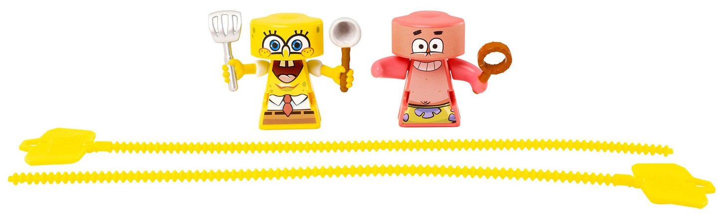VS Rip-Spin Warriors SpongeBob vs. Patrick Warior Action Figure Playset, 2 Pack