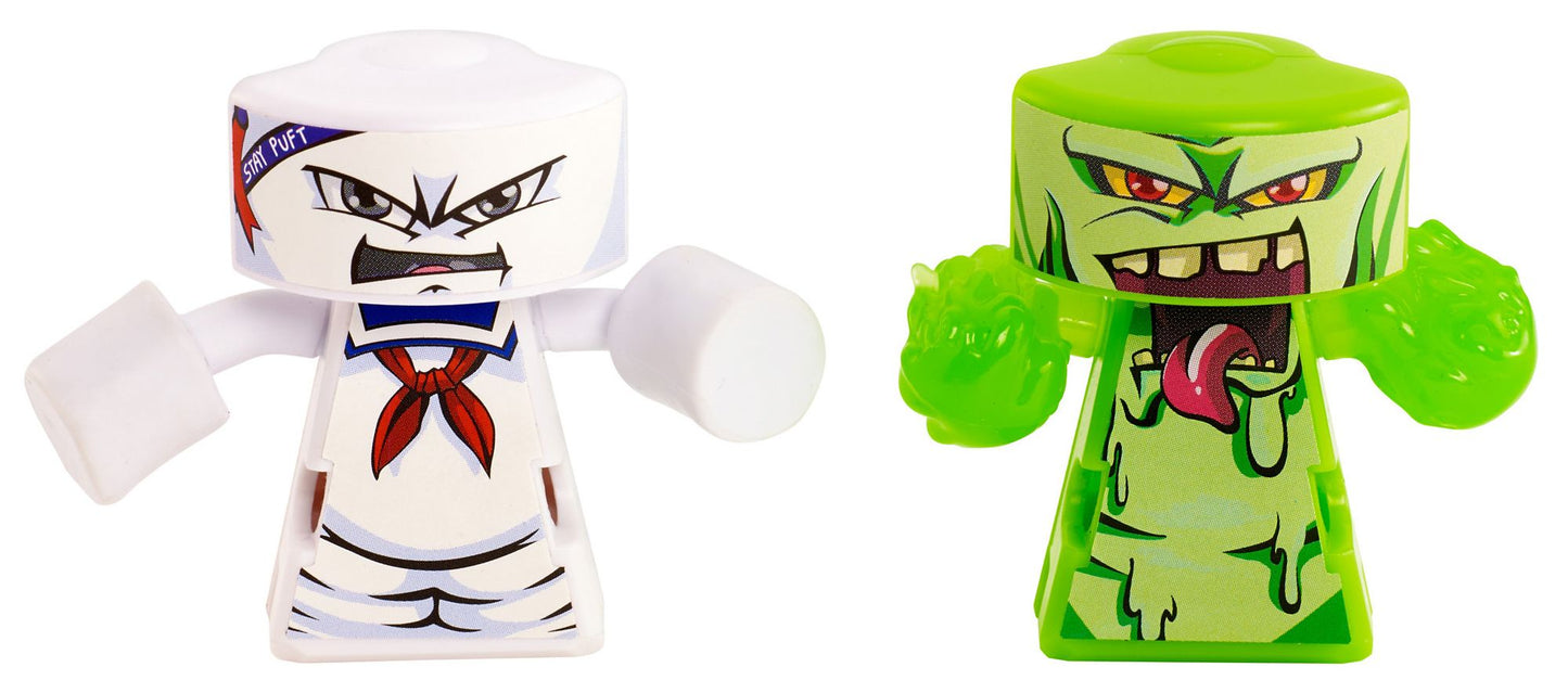 VS Rip-Spin Warriors Ghostbusters 2 Pack - Stay Puft vs Slimer