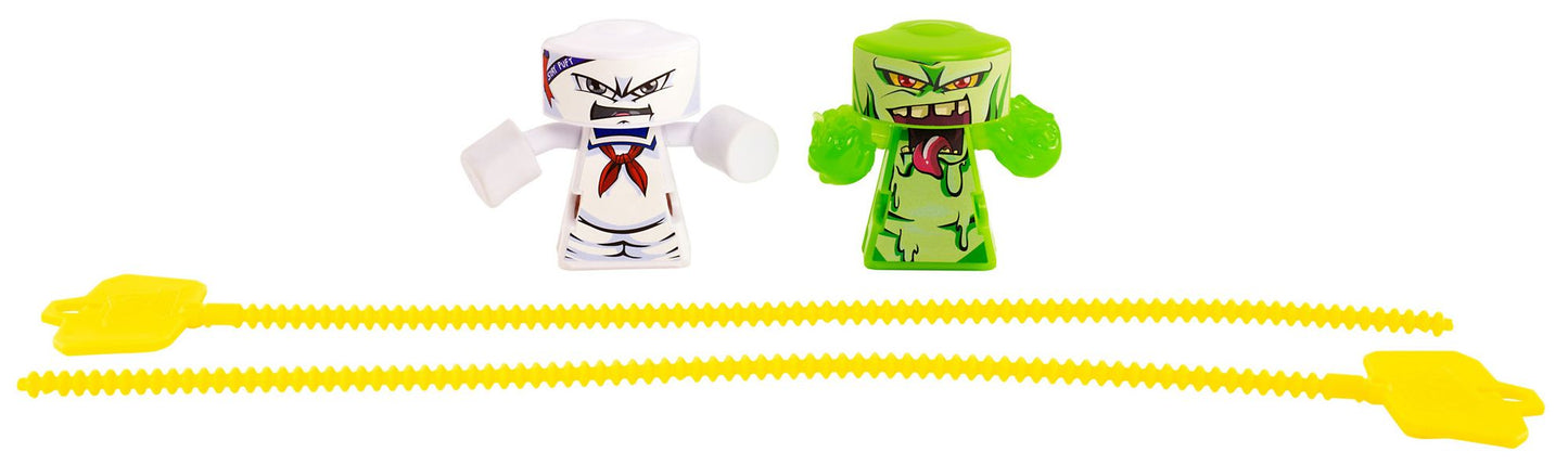 VS Rip-Spin Warriors Ghostbusters 2 Pack - Stay Puft vs Slimer