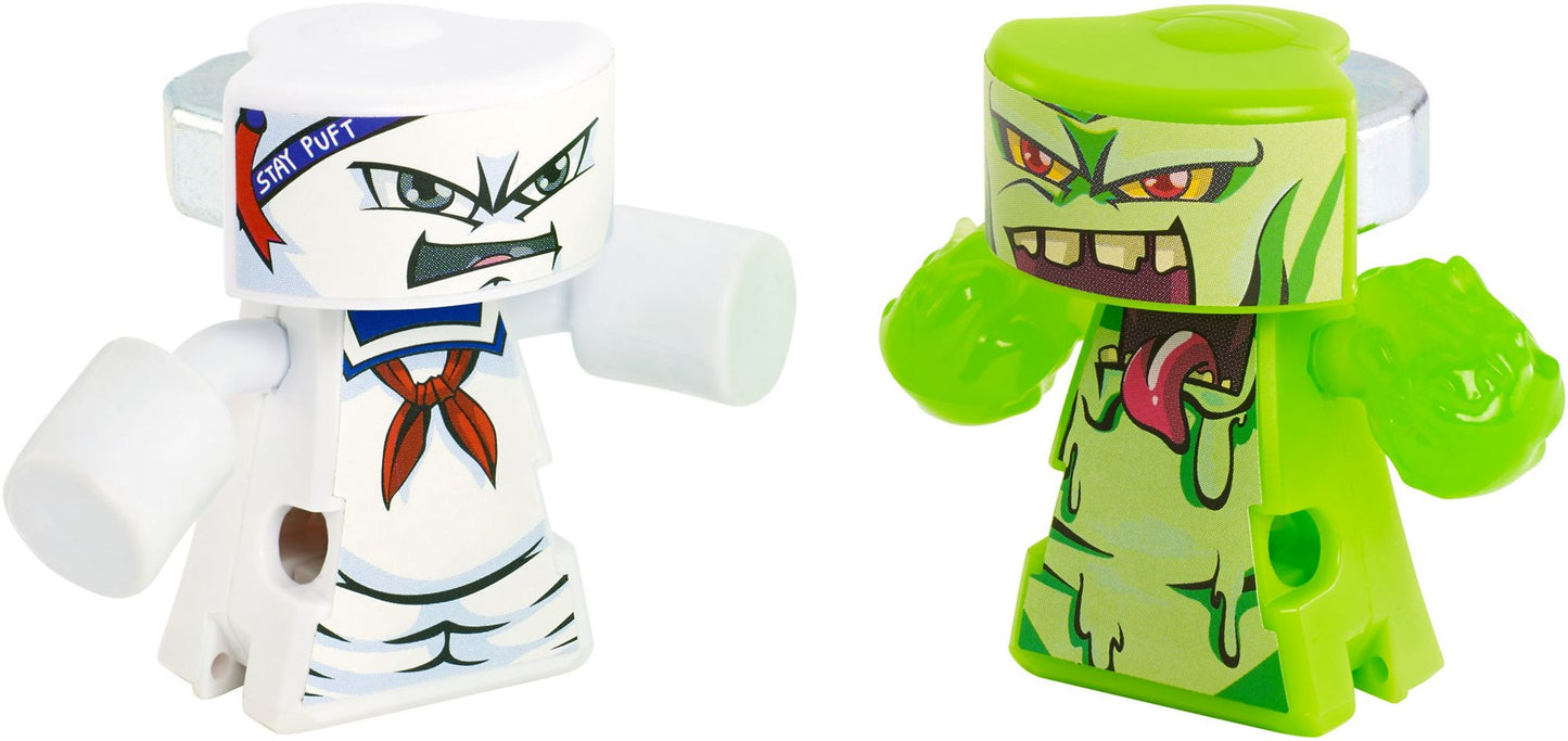 VS Rip-Spin Warriors Ghostbusters 2 Pack - Stay Puft vs Slimer