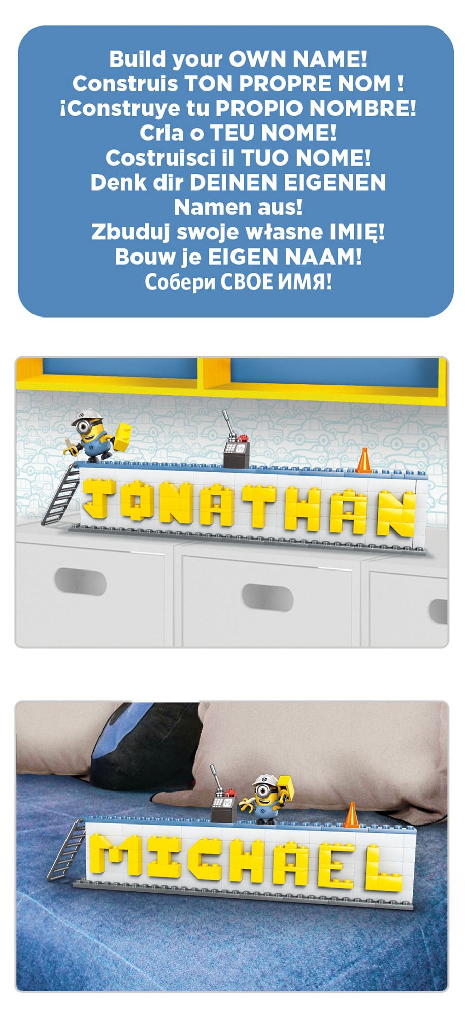 Mega Bloks Despicable Me Name Builder Set