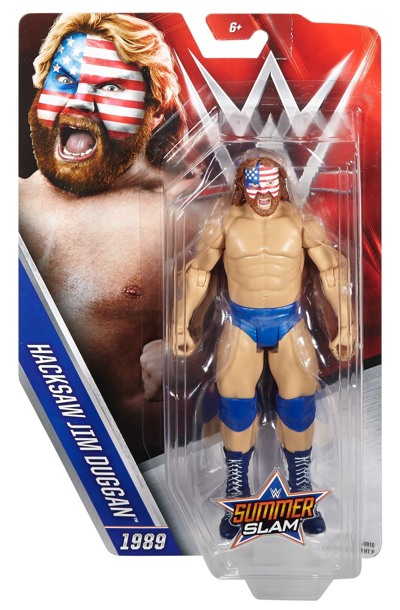 WWE Summer Slam Hacksaw Jim Duggan Figure
