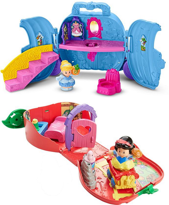 Little People Disney Princess Fold N Go Playset Ast