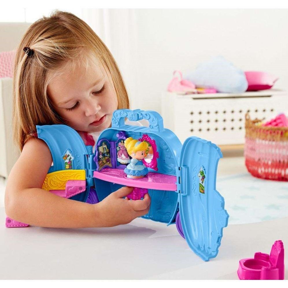 Little People Disney Princess Fold N Go Playset Ast