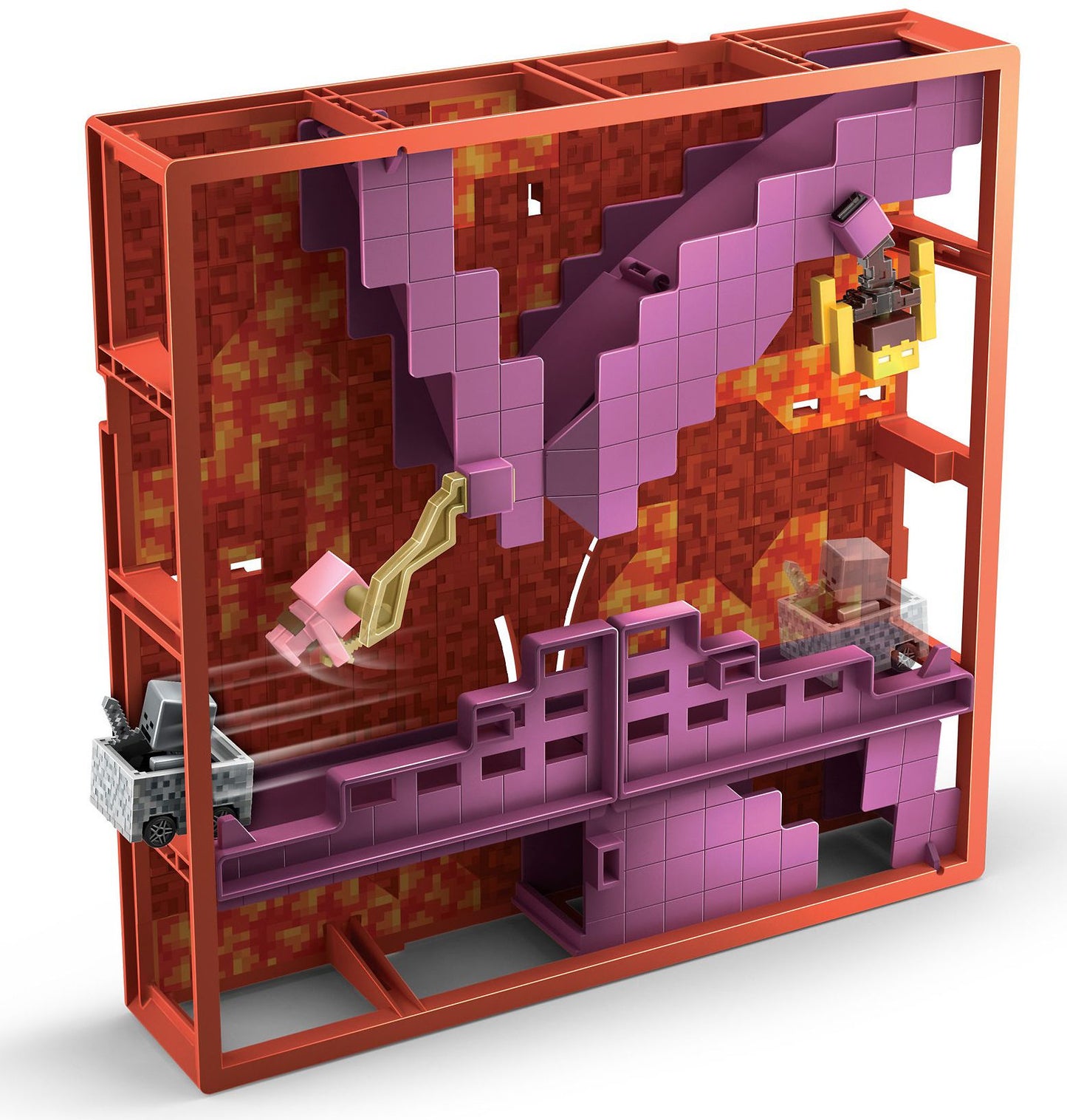 Minecraft Hot Wheels Track Blocks? Nether Fortress Play Set