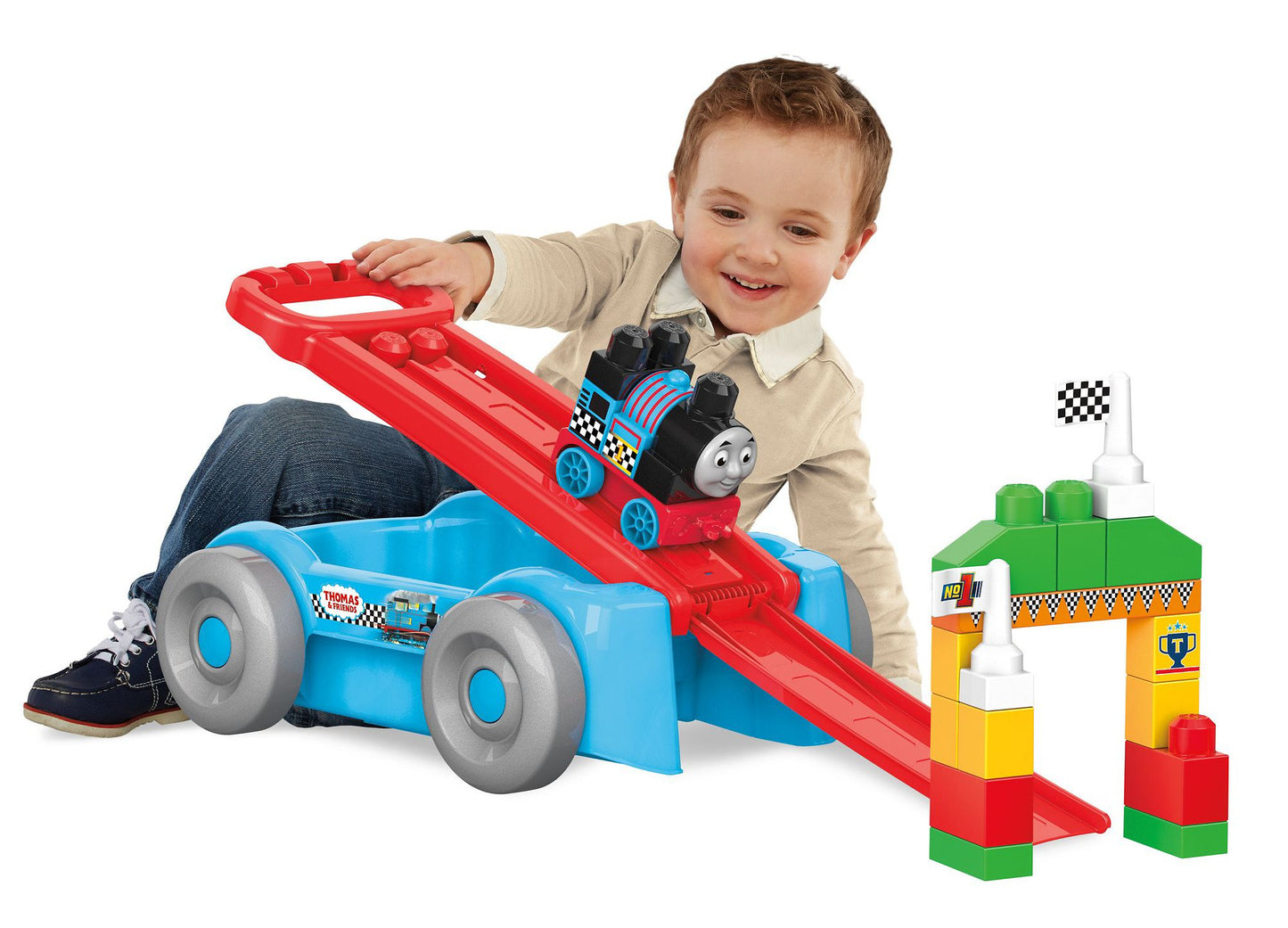 Mega Bloks Thomas Racin' Railway Wagon Building Set Building Kit