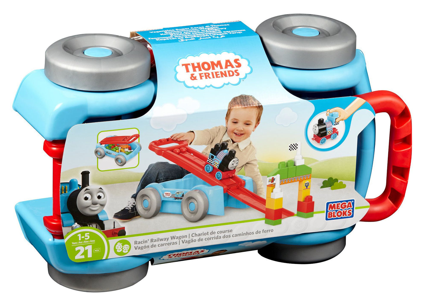 Mega Bloks Thomas Racin' Railway Wagon Building Set Building Kit