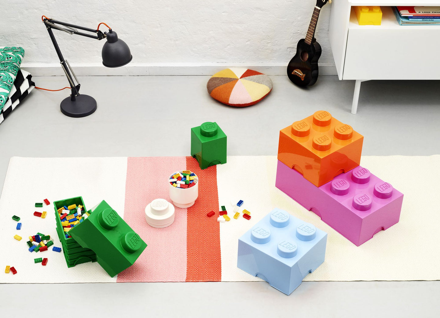 LEGO Storage Brick 1 Round, Bright Yellow