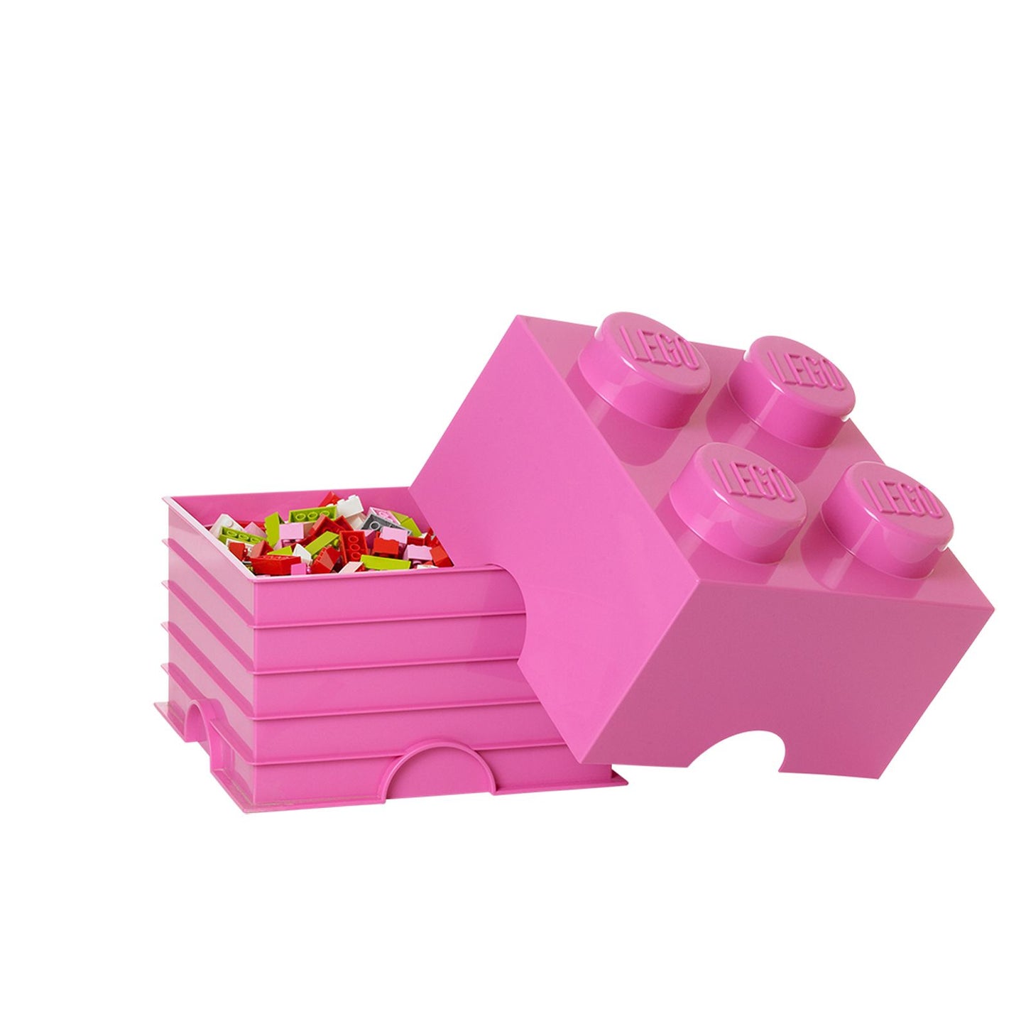 LEGO FRIENDS Storage Brick 4, Bright Purple/ Medium Pink