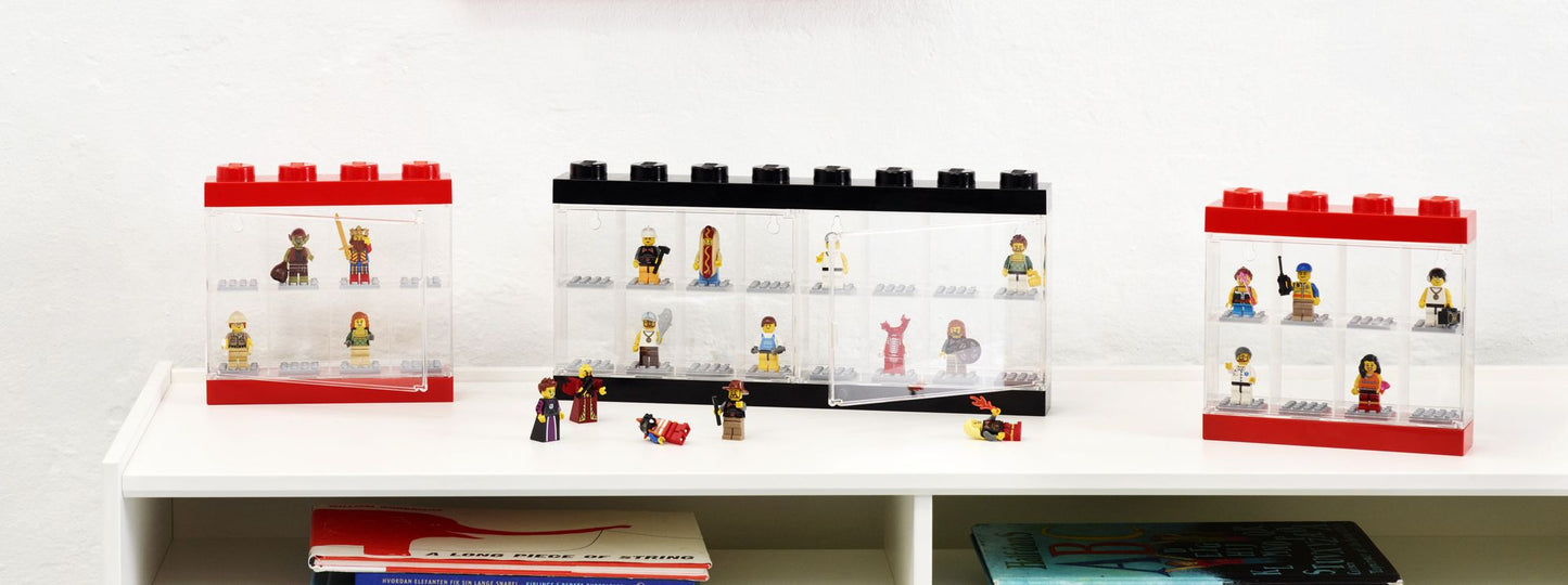 LEGO Minifigure Display Case 8, Bright Red