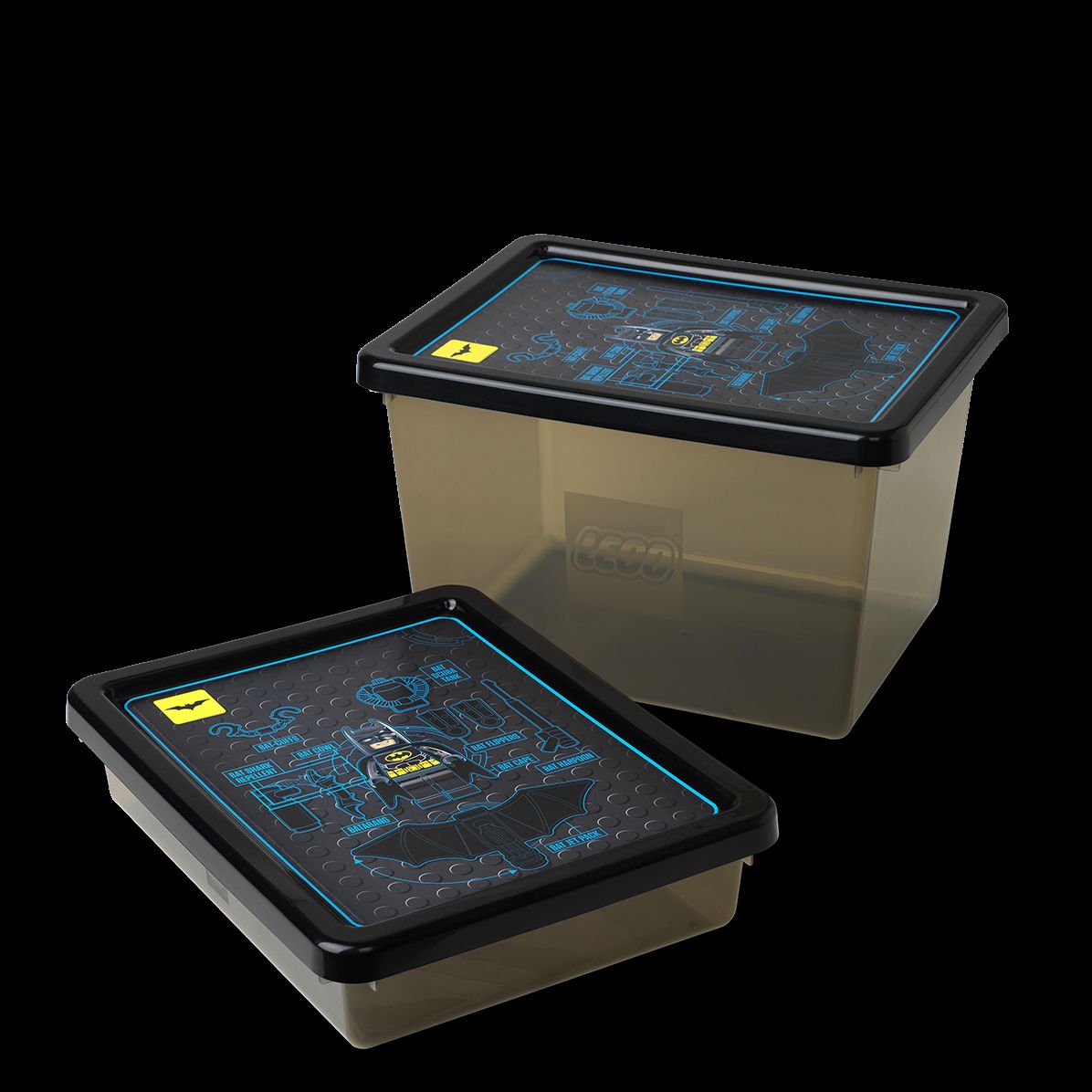 LEGO Batman Storage Box Large Transparent Black