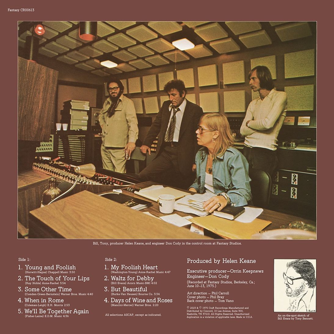 Tony Bennett Bill Evans Album (Original Jazz )