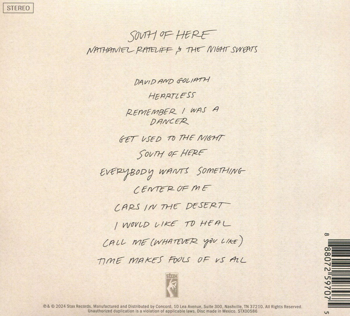 South Of Here (Nathaniel Rateliff & The Night Sweats)