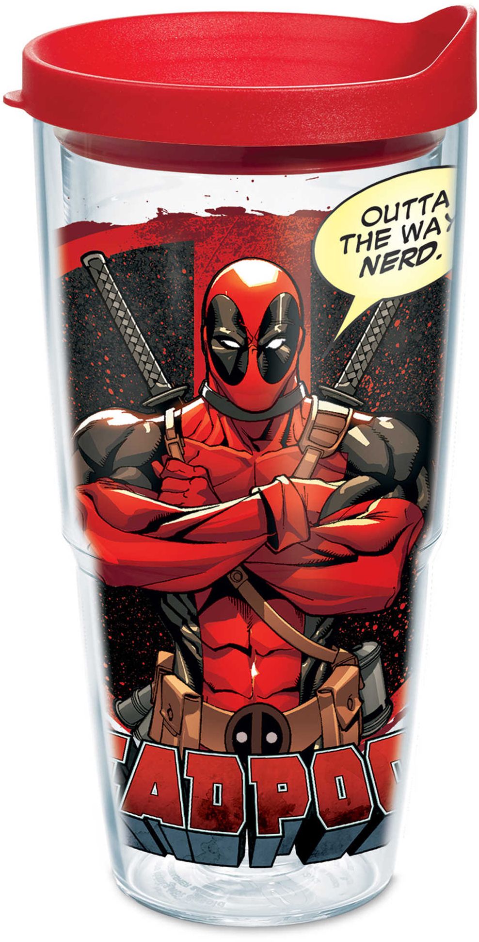 Tervis Marvel Deadpool Nerd 24oz Tumbler with Travel Lid