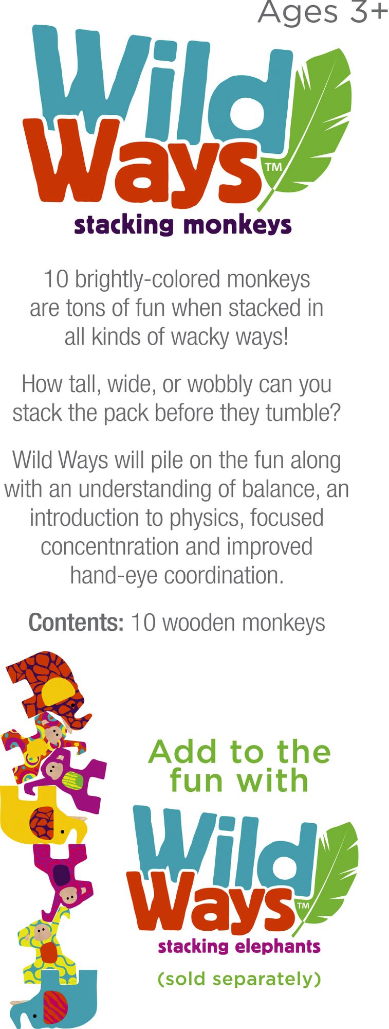 Wild Ways Stacking Monkeys