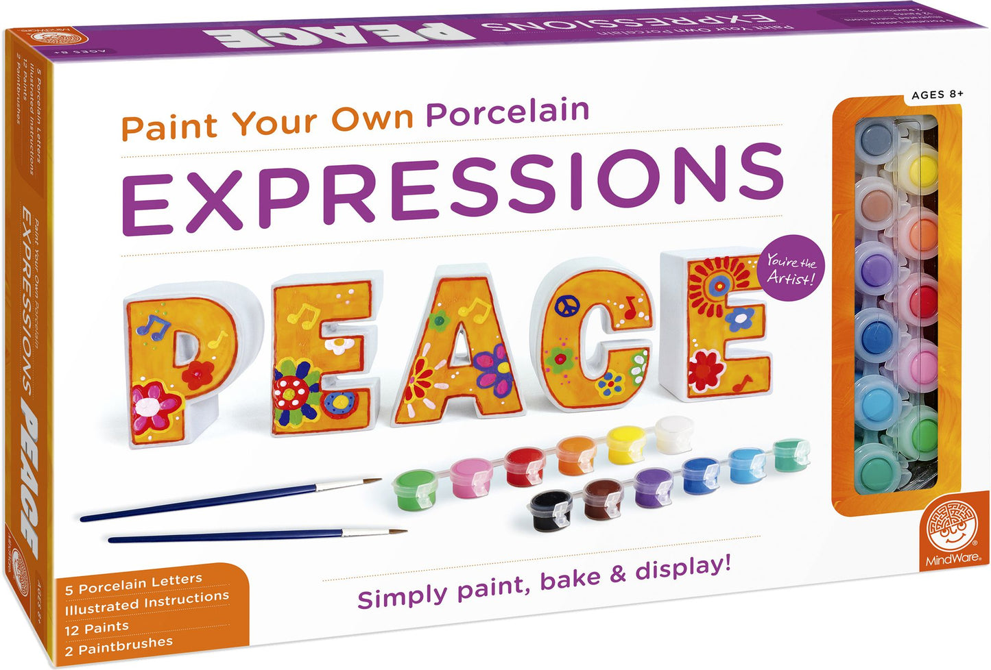 Paint Your Own Porcelain Expressions: Peace