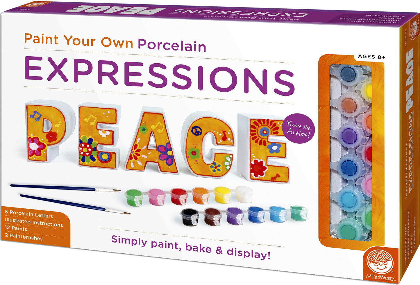 Paint Your Own Porcelain Expressions: Peace