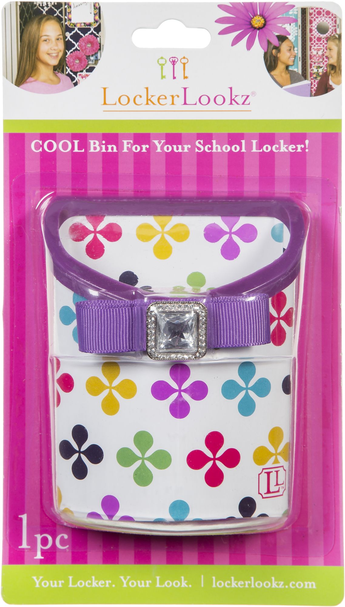 Multi Clover Magnetic Locker Accessory Bin